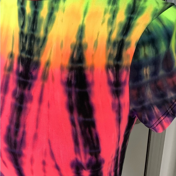 🌈 Florescent Tie-dye Midi Dress 🌈 - Picture 8 of 9